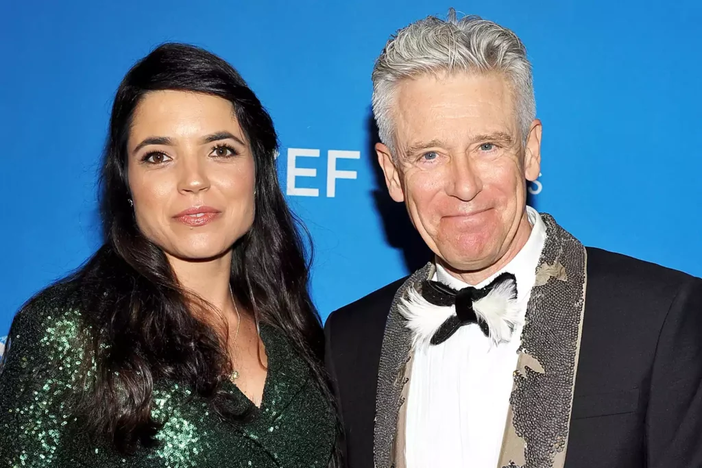 Mariana Teixeira De Carvalho and Adam Clayton in Beverly Hills in January 2016. DONATO SARDELLA/GETTY
