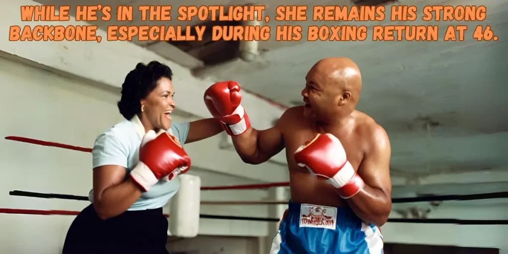 Mary Joan Martelly and George Foreman generated by ai